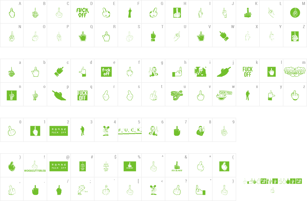 Font Fuck Off preview